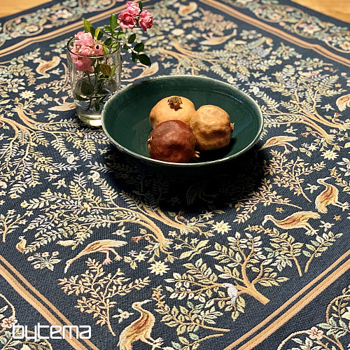 Tovaglia e sciarpa arazzo WILLIAM MORRIS blu