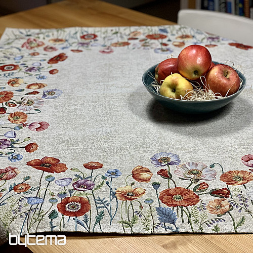 Tovaglia e sciarpa arazzo POPPY ROMANCE
