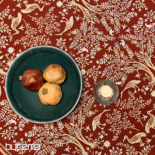 Tovaglia e sciarpa Tapestry WILLIAM MORRIS bordeaux