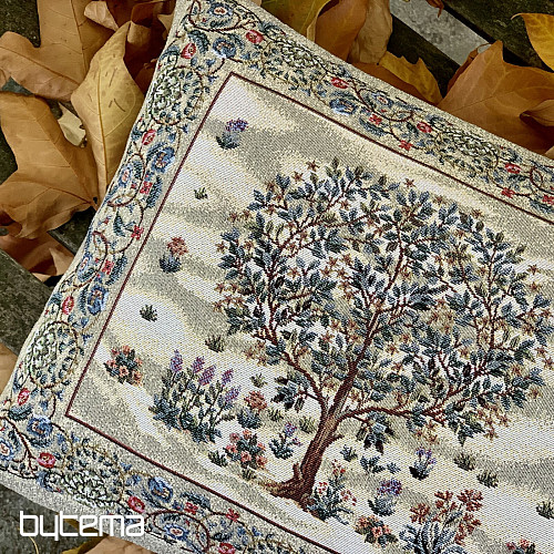 Cuscino con tappezzeria TREE OF HAPPINESS beige