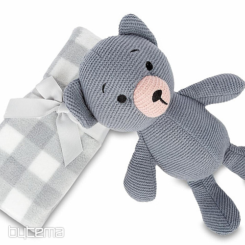 Set regalo per bambini KNITTED TEDDY
