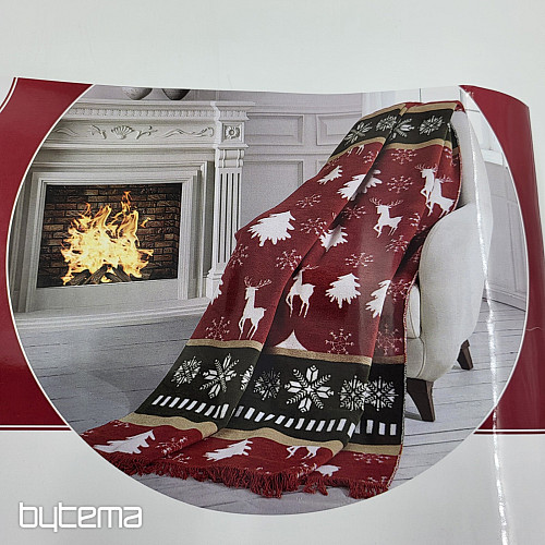 Coperta natalizia con renna