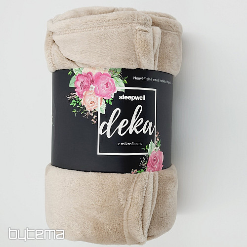 Coperta IN MICROFLANELLA BEIGE