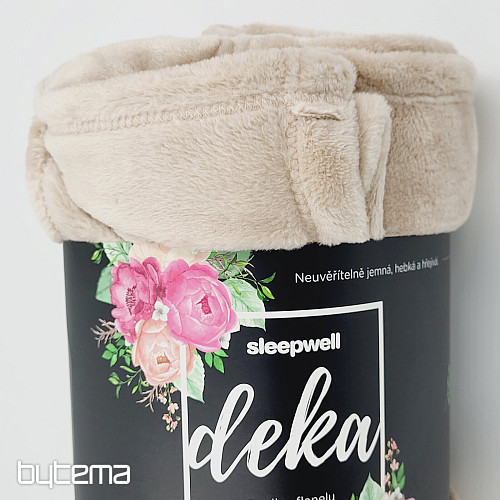 Coperta IN MICROFLANELLA BEIGE