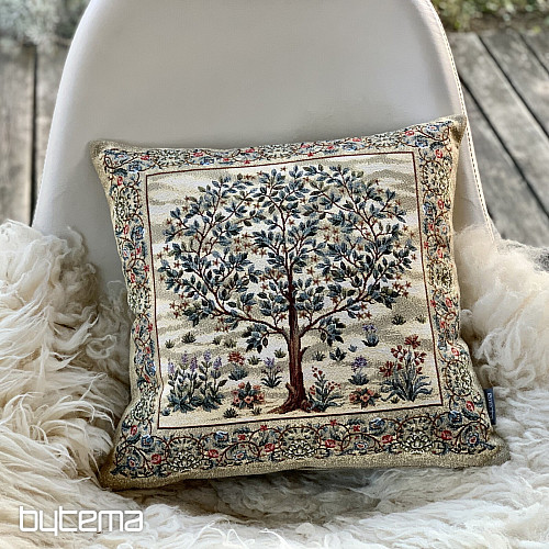 Fodera per cuscino arazzo ALBERO DELLA FELICITÀ beige