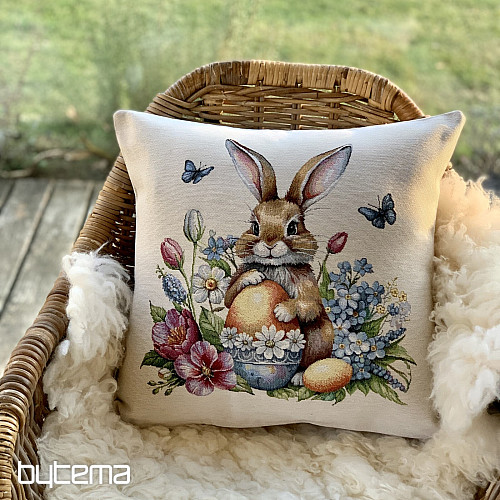 Arazzo di Pasqua che copre CACCIA E UOVA GIALLE