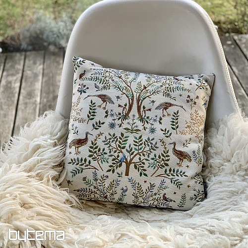Fodera per cuscino arazzo WILLIAM MORRIS beige - superficie intera