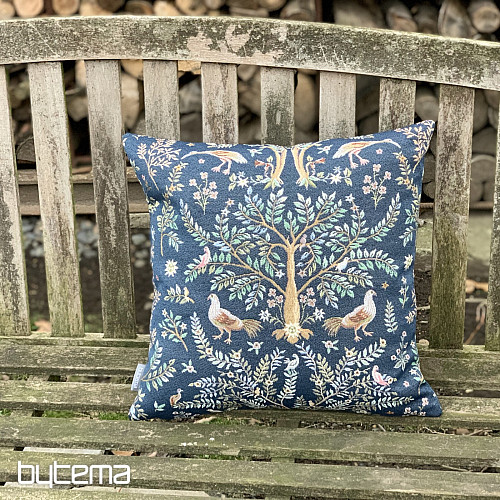 Fodera per cuscino arazzo WILLIAM MORRIS blu - dappertutto