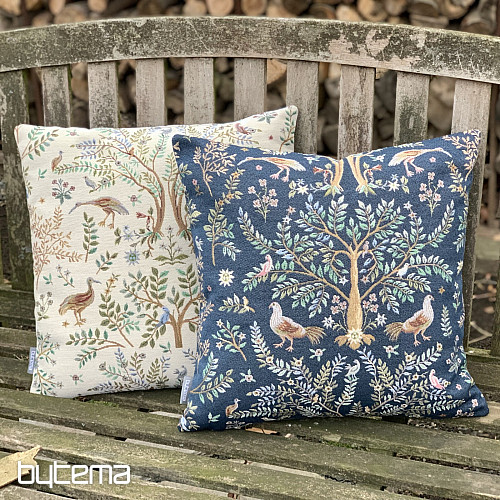 Fodera per cuscino arazzo WILLIAM MORRIS blu - dappertutto