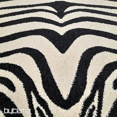 Tappeto a pezzi bianco e nero