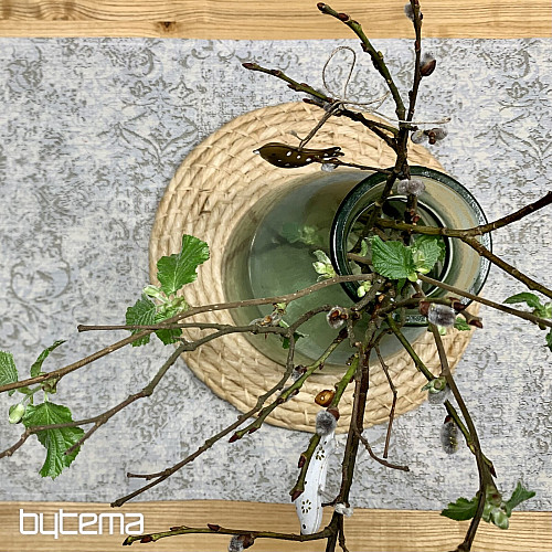 Tovaglia e sciarpa arazzo MARMO BEIGE