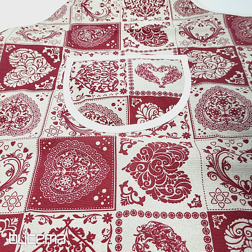 Grembiule con pettorina PATCHWORK CUORE
