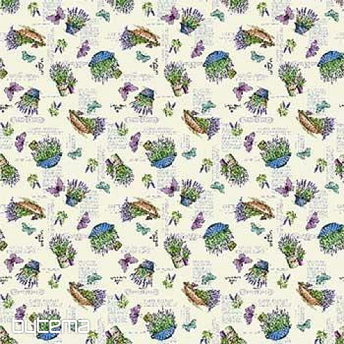 Tessuto arazzo LAVANDER GARDEN 2