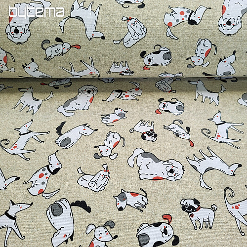 Tessuto decorativo DOGS SMILE
