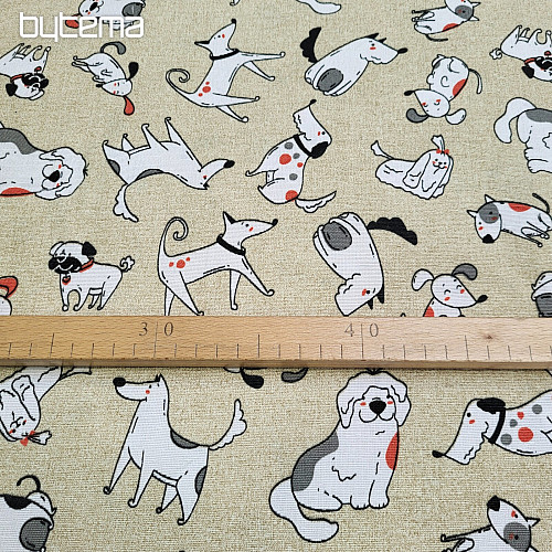 Tessuto decorativo DOGS SMILE