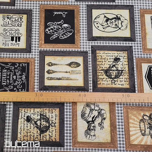 Tessuto decorativo CUCINA NERO