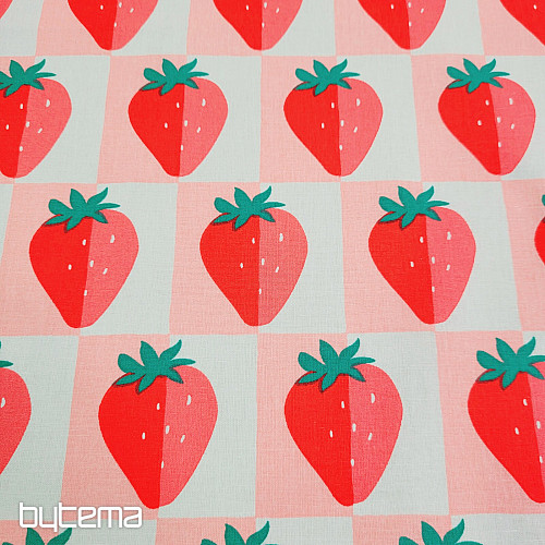 Tessuto di cotone FRAGOLE