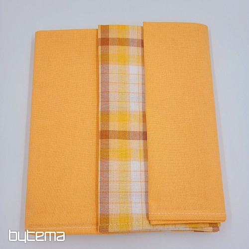 Asciugamani in cotone ARANCIONE all-over