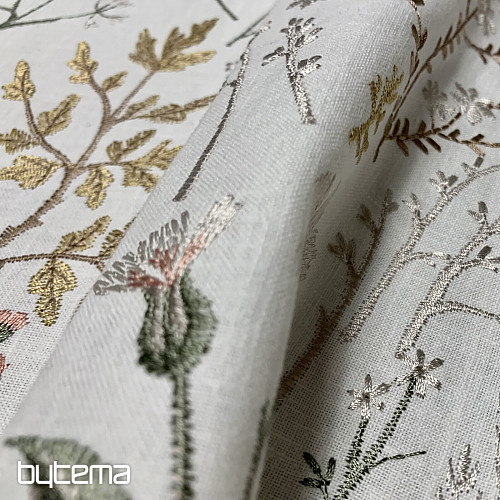 Tessuto decorativo ricamato con fiori GINGER