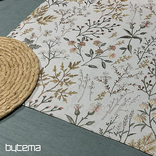 Tessuto decorativo ricamato con fiori GINGER