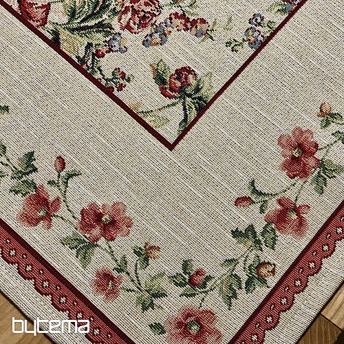 Tovaglia e sciarpa arazzo GRANDE ROSA PIZZO