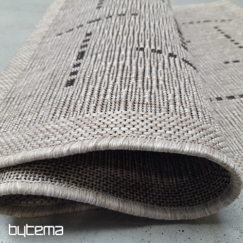 Tappeto bouclé FLOORLUX 20008 righe argento-nero