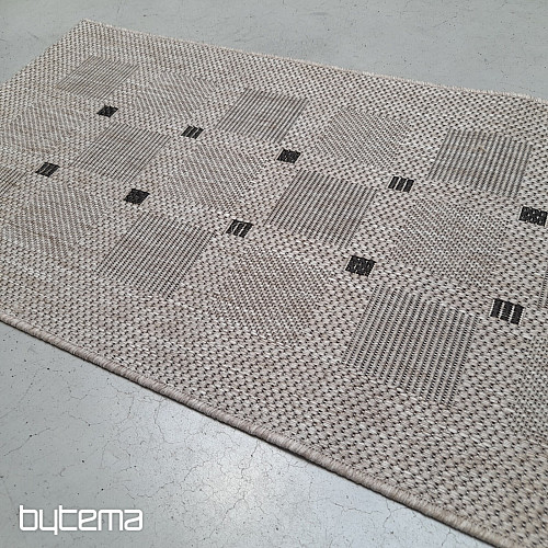 Tappeto bouclé FLOORLUX 20079/04 pois argento -nero