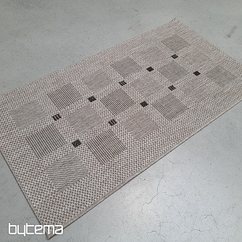 Tappeto bouclé FLOORLUX 20079/04 pois argento -nero
