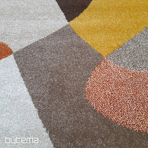 Tappeto moderno Achat 618 ruggine/crema