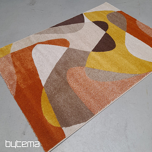 Tappeto moderno Achat 618 ruggine/crema