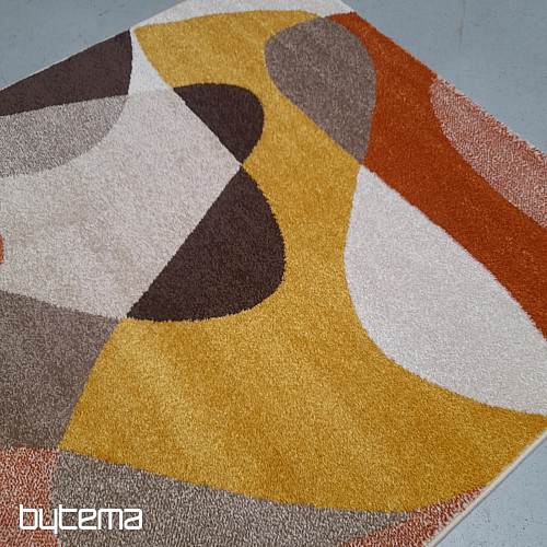 Tappeto moderno Achat 618 ruggine/crema
