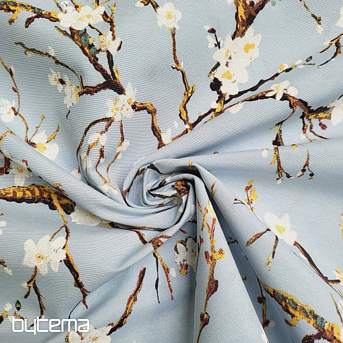 Tessuto decorativo CHERRY BLOSSOM blu