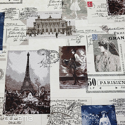 Tessuto arazzo CARTOLINA PARIGI