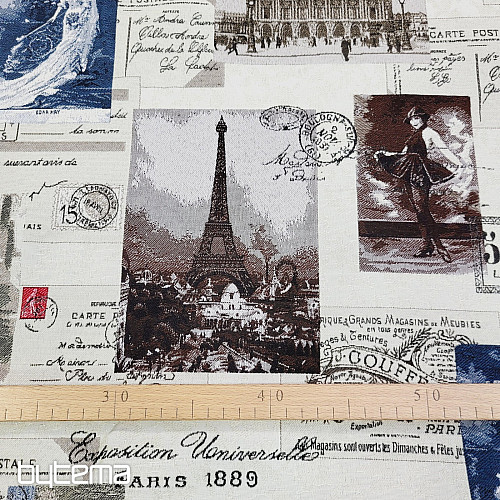 Tessuto arazzo CARTOLINA PARIGI