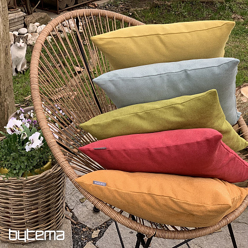 Federa decorativa ENJOY MUSTARD
