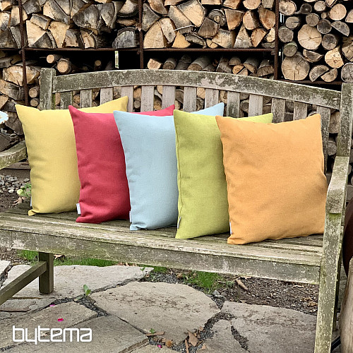 Federa decorativa ENJOY MUSTARD