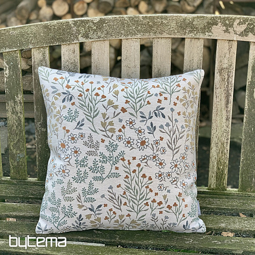 Federa per cuscino in arazzo GLADIS FLOR blu