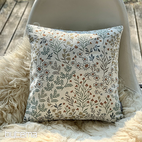 Federa per cuscino in arazzo GLADIS FLOR blu