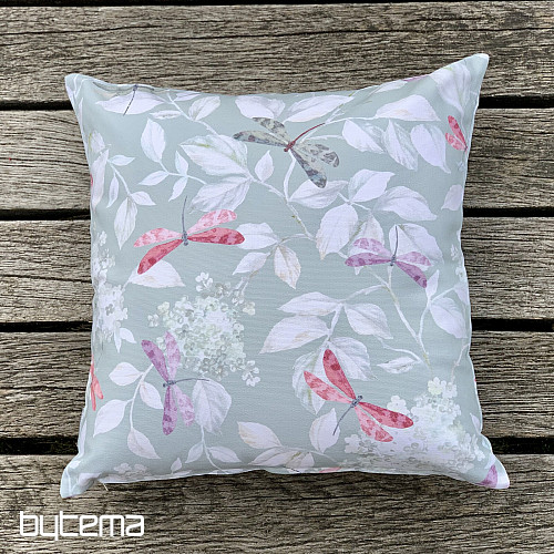 Federa decorativa ROSETO DRAGONFLY mentolo