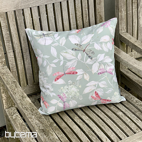 Federa decorativa ROSETO DRAGONFLY mentolo