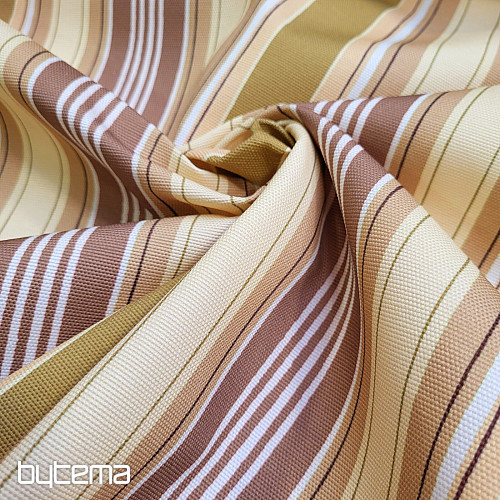 Tessuto decorativo LIRIO - righe marrone