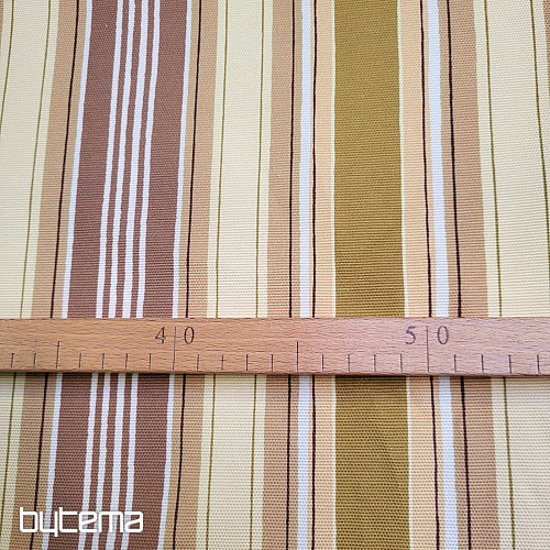 Tessuto decorativo LIRIO - righe marrone