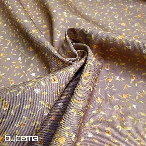 Tessuto decorativo MILFLORES marrone