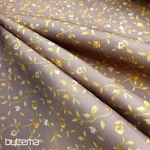 Tessuto decorativo MILFLORES marrone