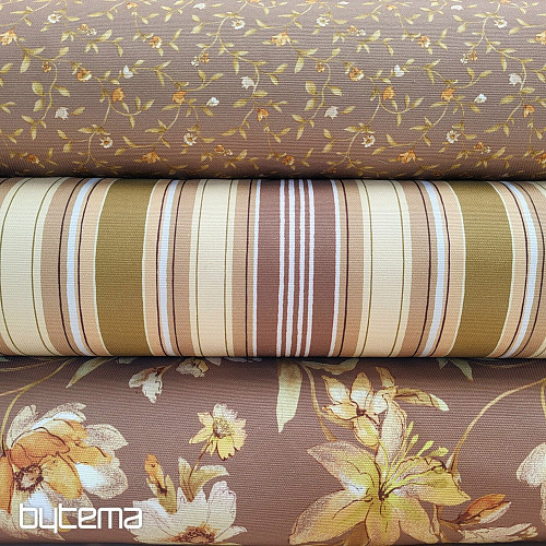 Tessuto decorativo MILFLORES marrone