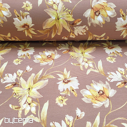 Tessuto decorativo HIBISCUS oro
