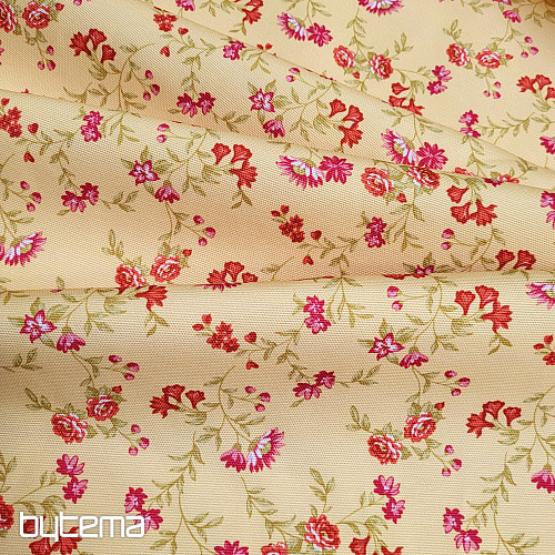 Tessuto decorativo RÓMULO GIALLO MINI FIORE