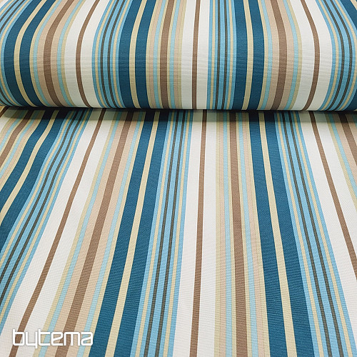 Tessuto decorativo NEBRASKA - strisce blu