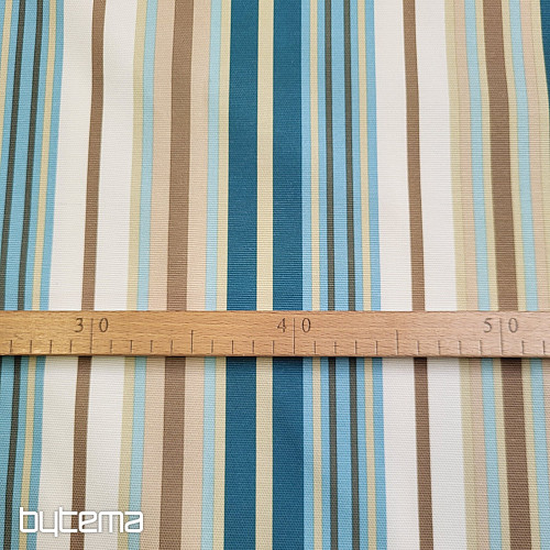 Tessuto decorativo NEBRASKA - strisce blu
