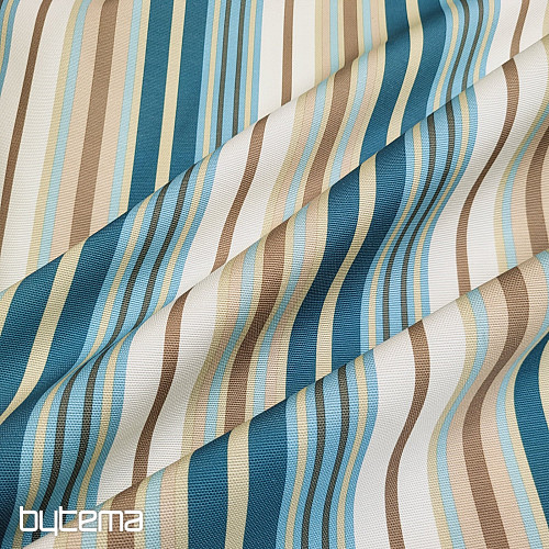 Tessuto decorativo NEBRASKA - strisce blu